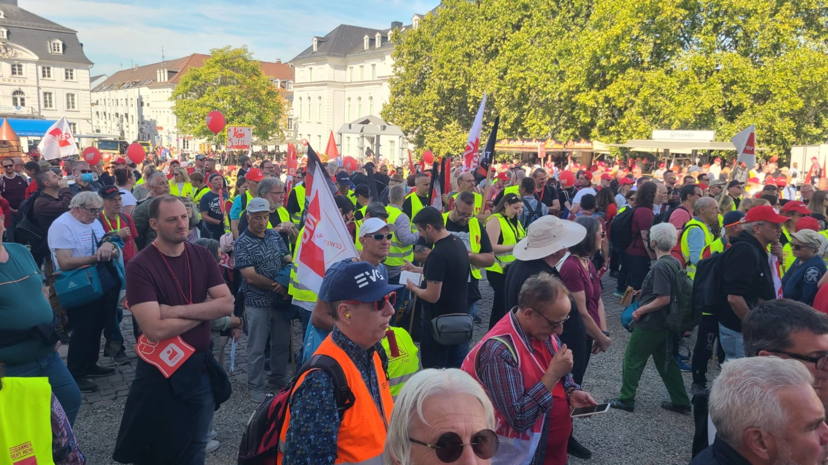 Hart verdient! DGB Demo Saarbrücken