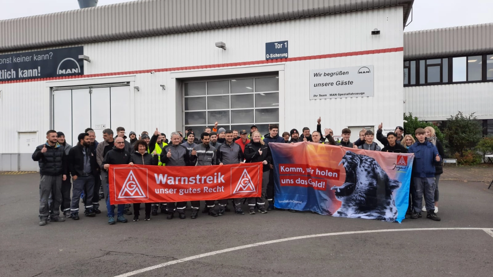 Warnstreik MAN TMC Wittlich