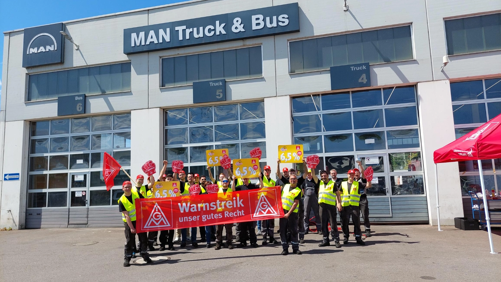 Warnstreik MAN Trier