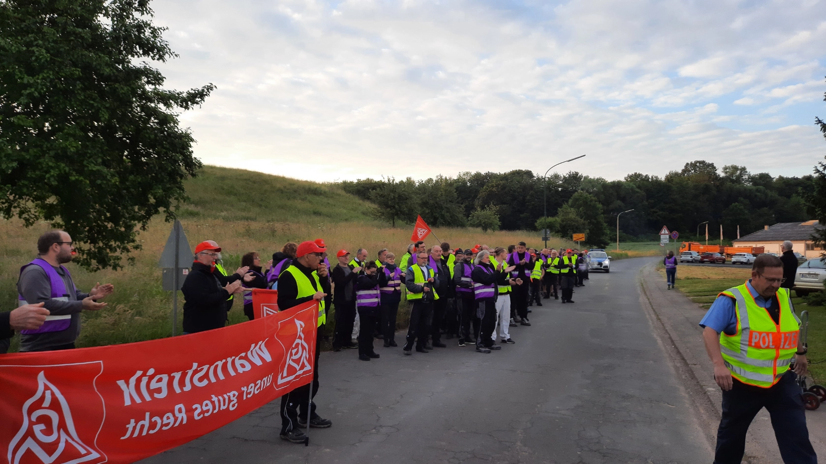 Warnstreik Unilux