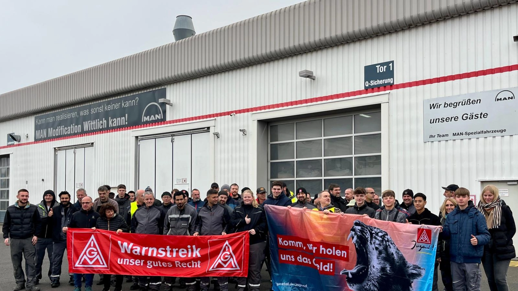 Warnstreik MAN TMC Wittlich