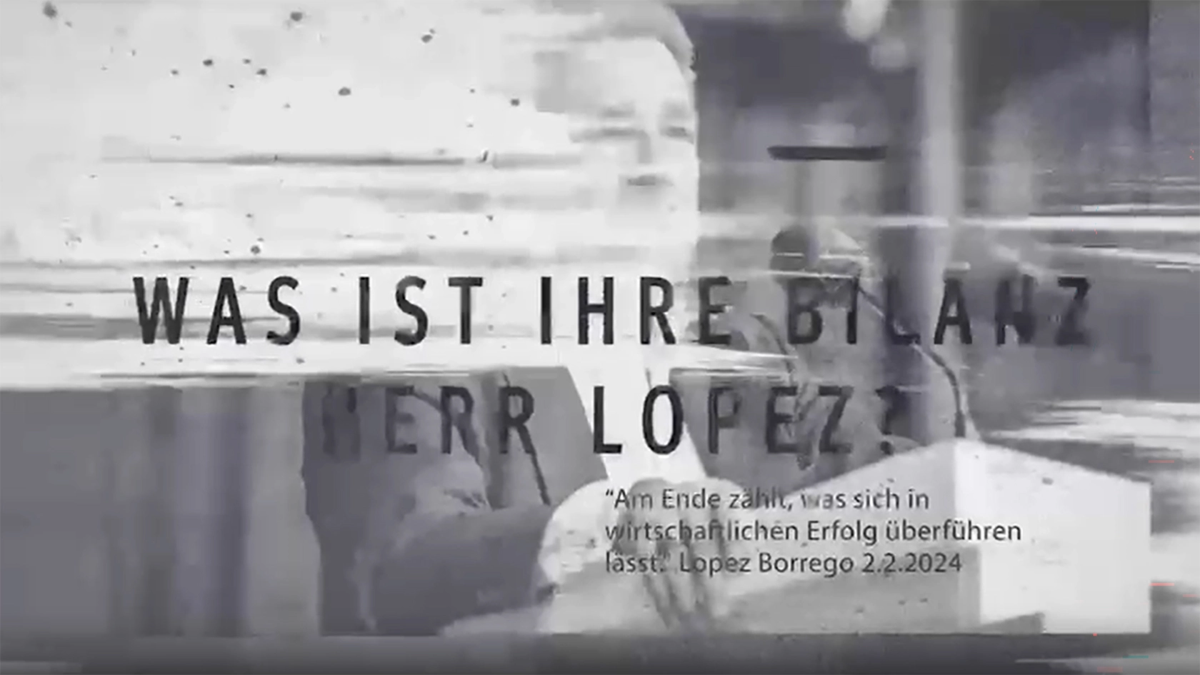 „unsere“ Antwort auf die Bilanz von Herrn Lopez