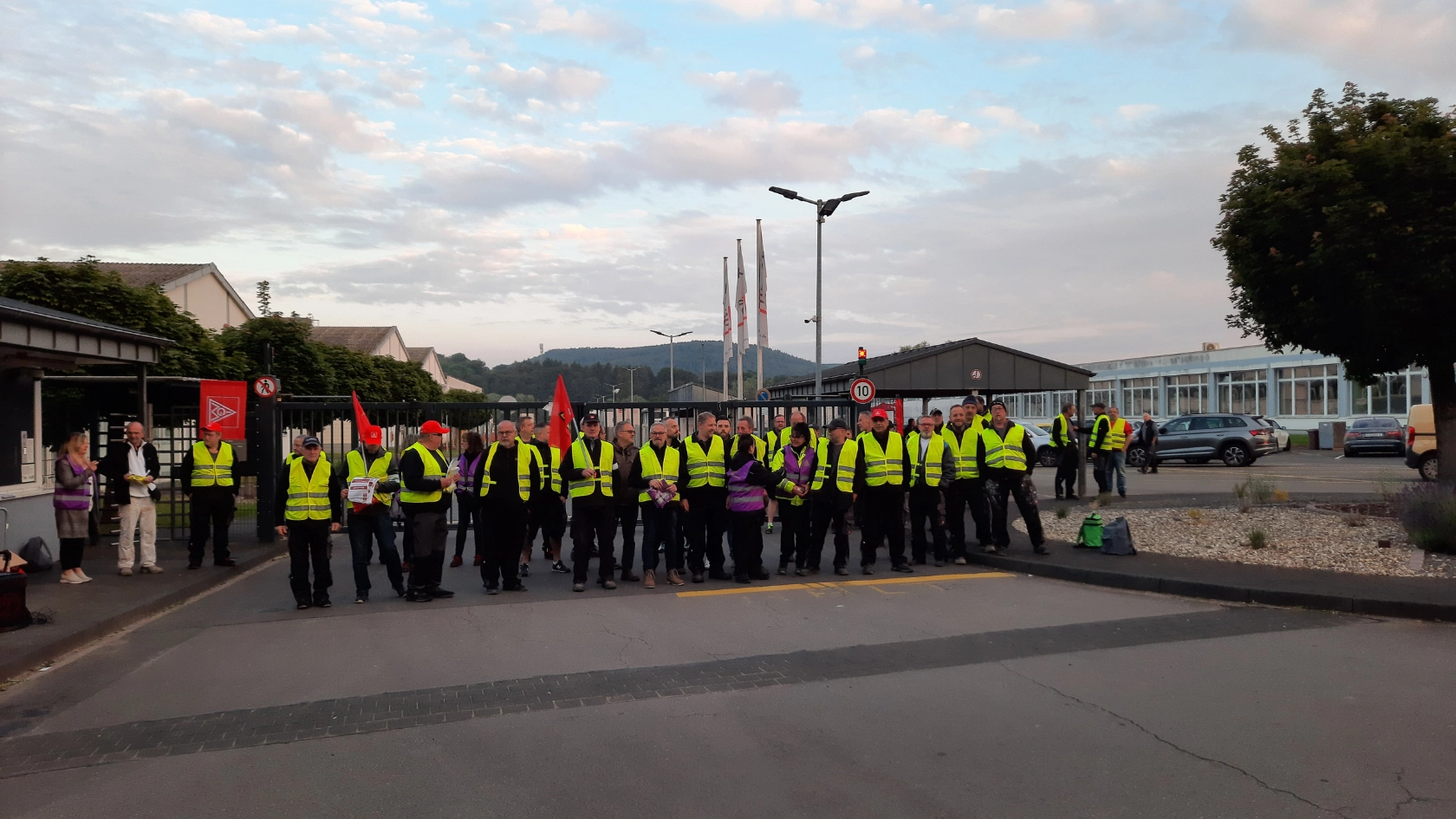 Warnstreik Unilux