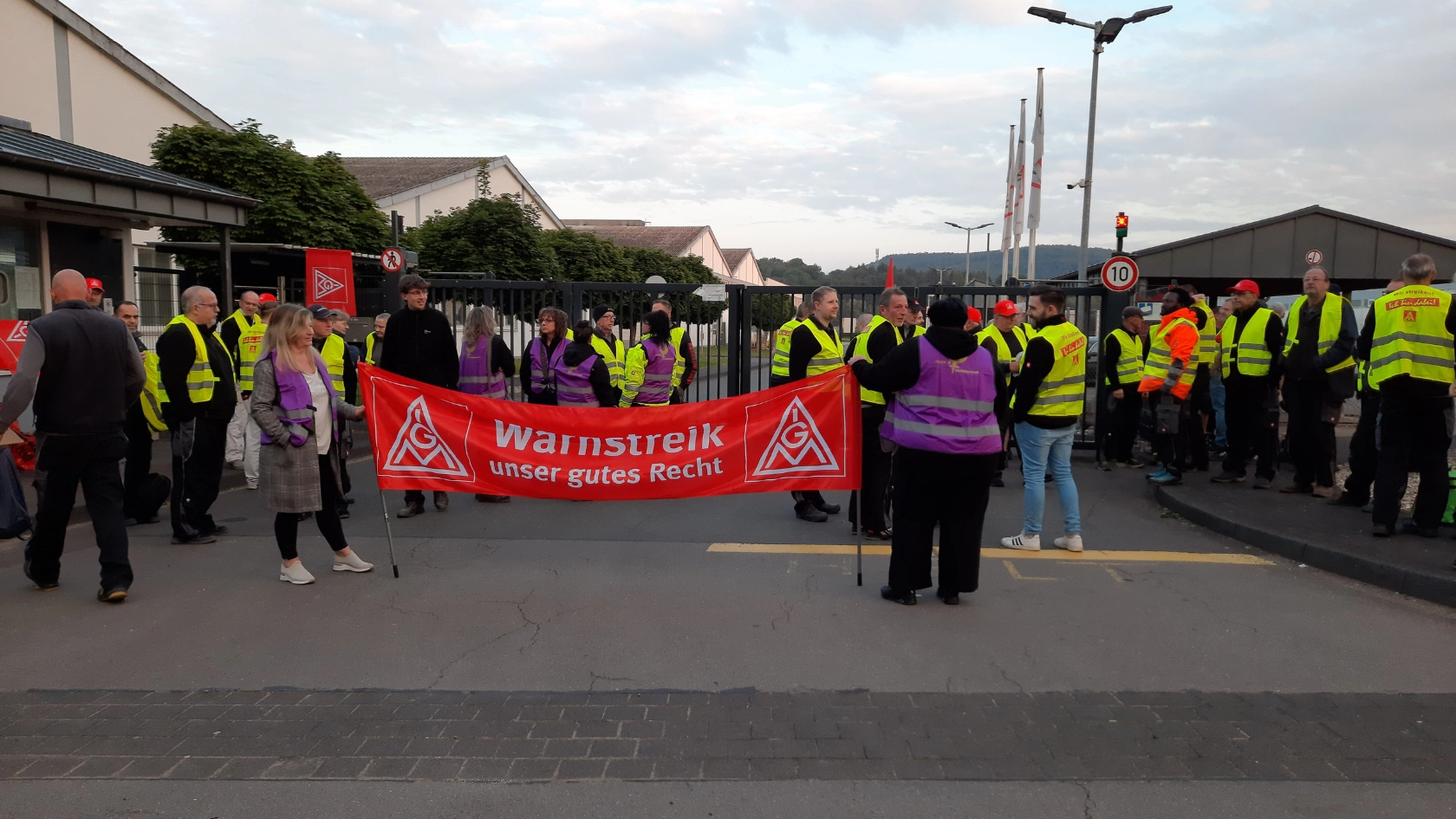 Warnstreik Unilux