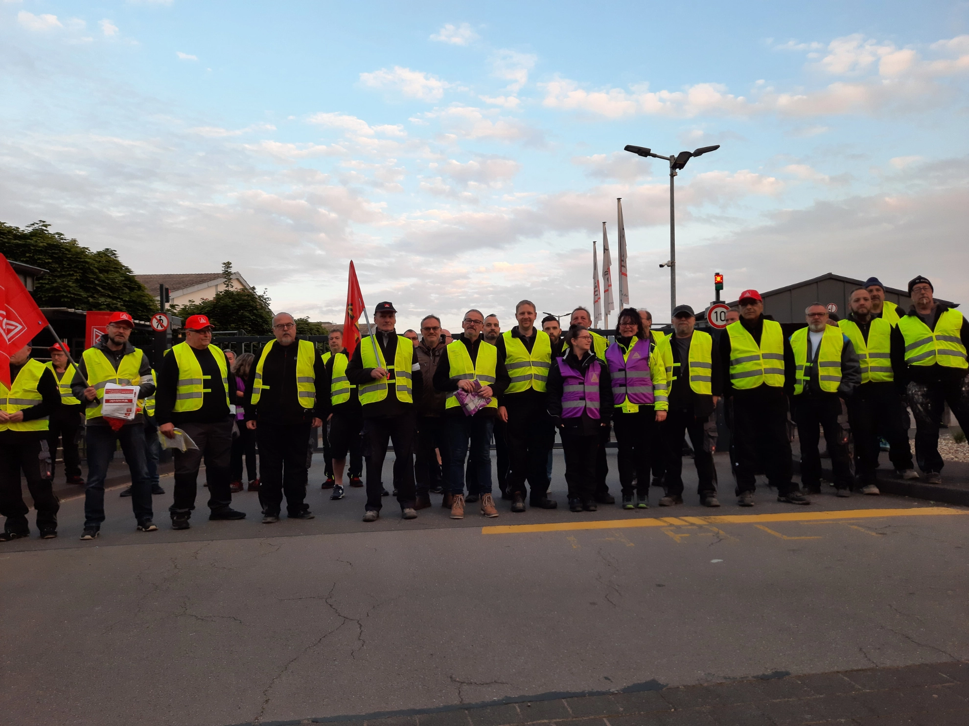 Warnstreik Unilux