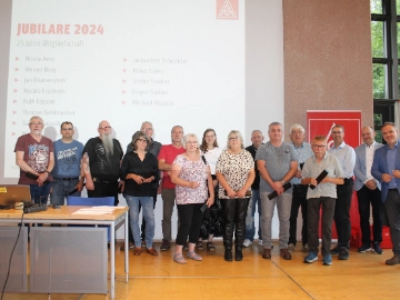 IG Metall Trier - Delegiertenversammlung mit anschließender Jubilarehrung 
