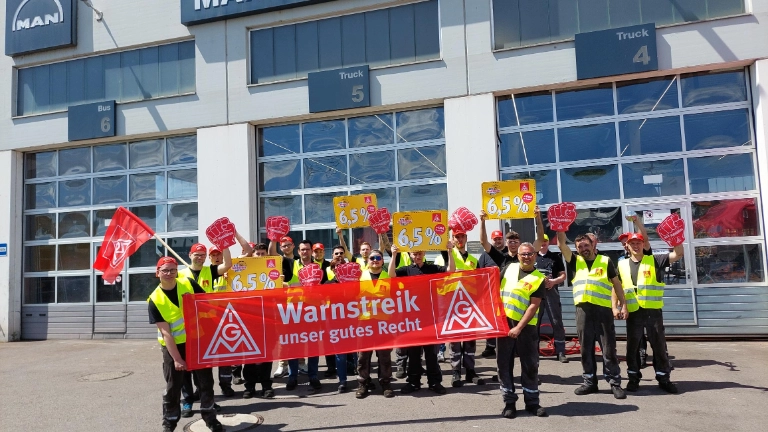 Warnstreik MAN Trier