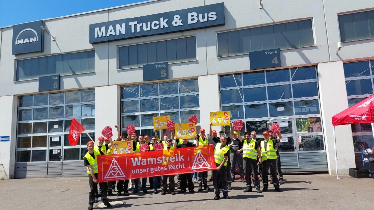 Warnstreik MAN Trier