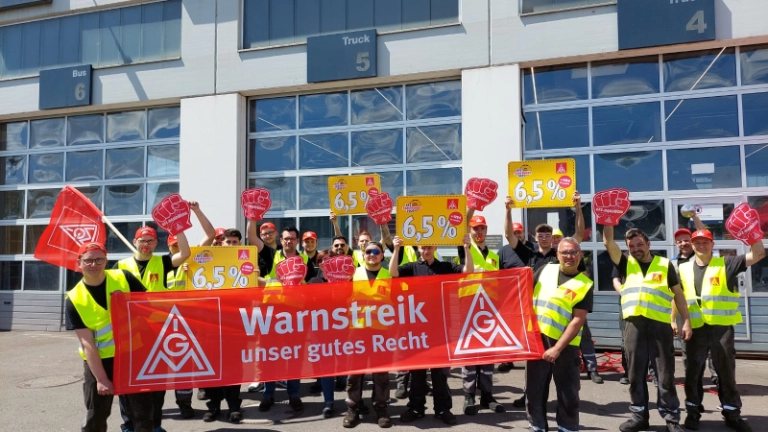 Warnstreik MAN Trier