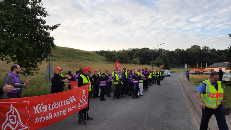 Warnstreik Unilux