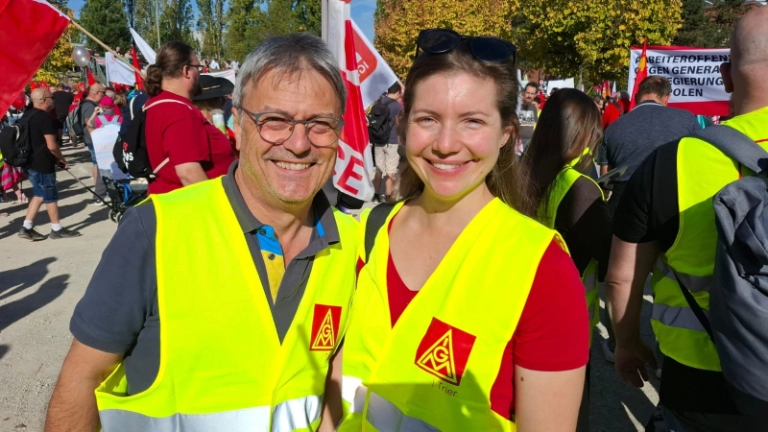 Hart verdient! DGB Demo Saarbrücken