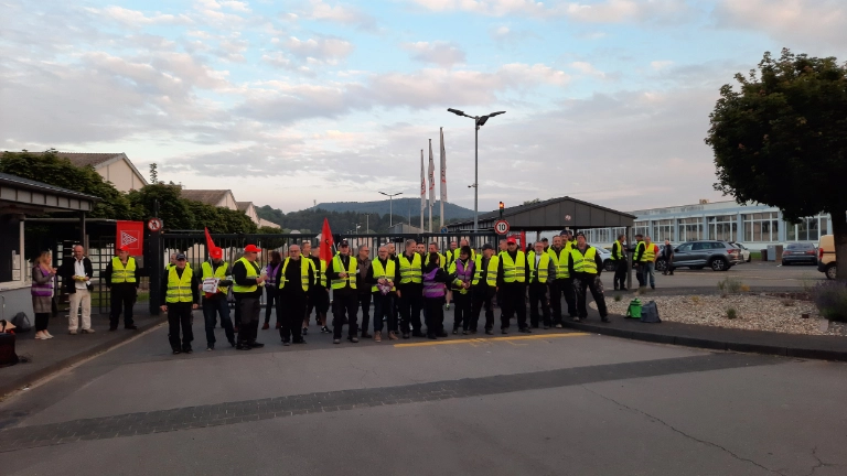 Warnstreik Unilux