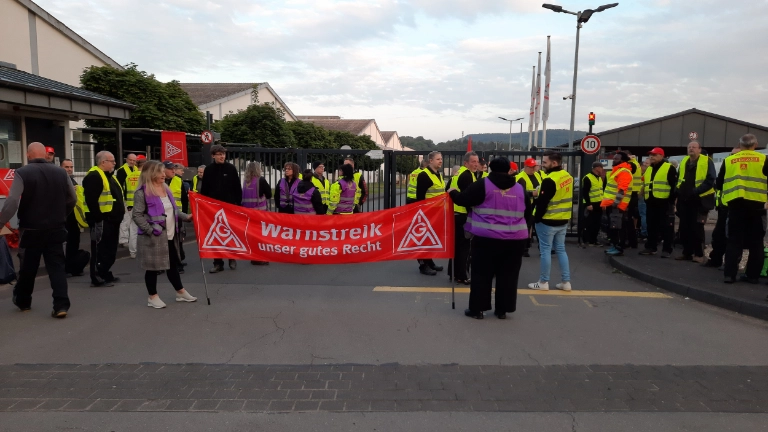 Warnstreik Unilux